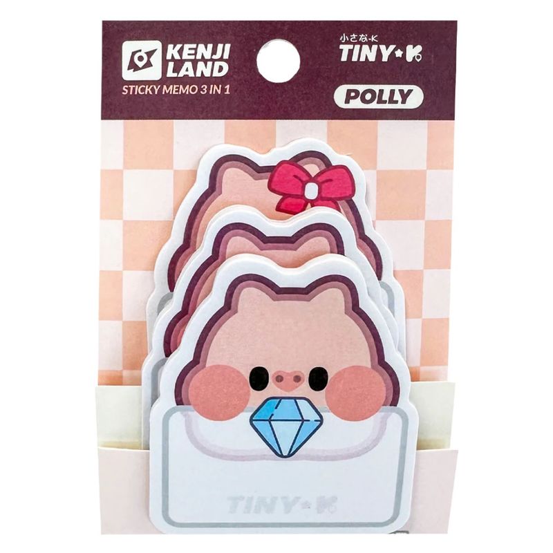 Yatomi 3-in-1 Sticky Memo Tiny-k Polly