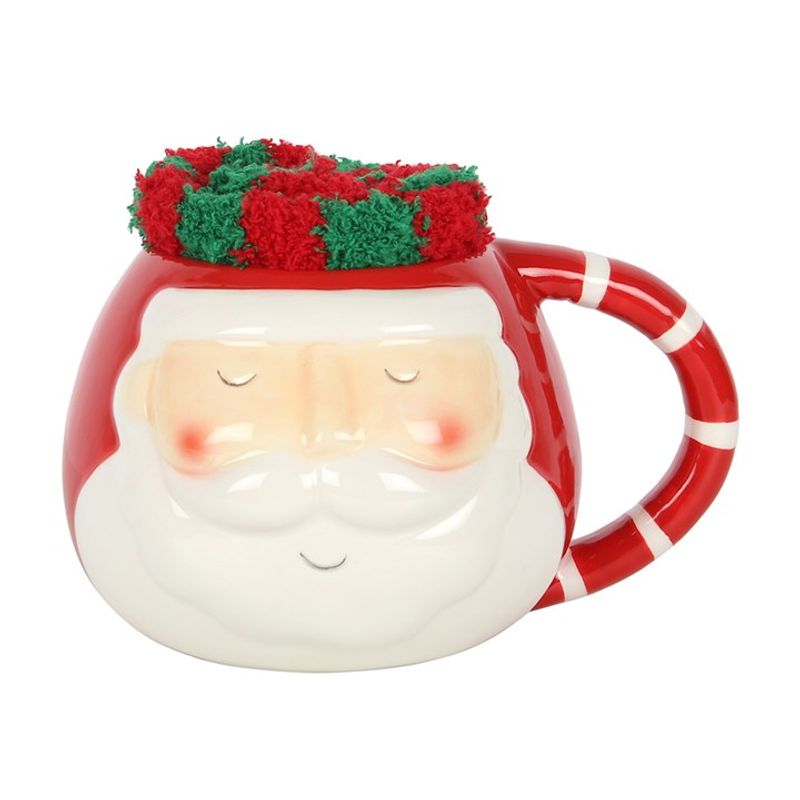 Santa Mug and Sock set