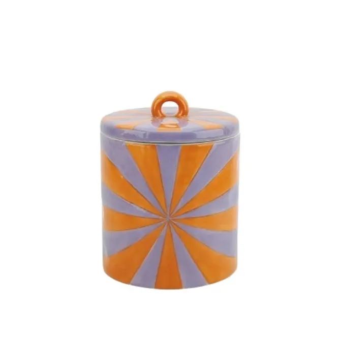 Hovedbilde Deco Jar -Swirl - Dolomite - Orange/Lilac - ...