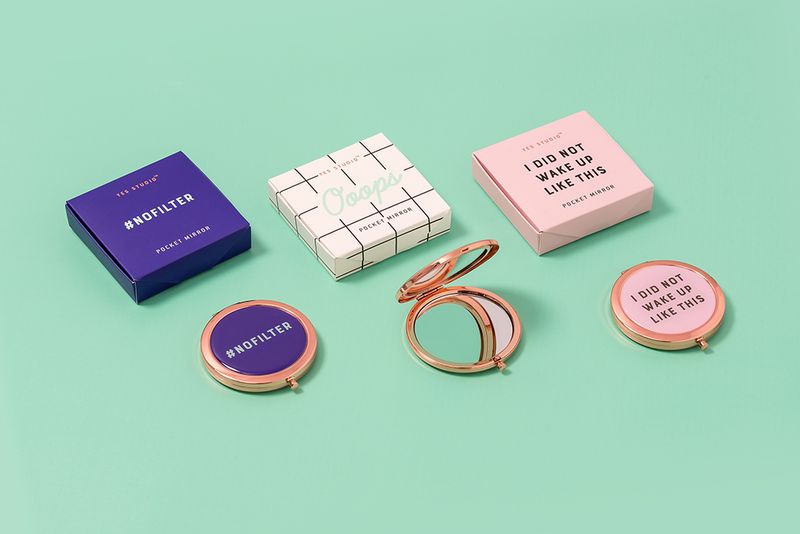 “Ooops” Pocket Compact Mirror – Yes Studio