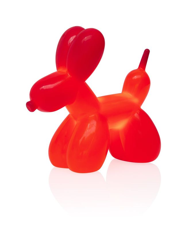 Bitten Balloon Dog Lampe – Rød