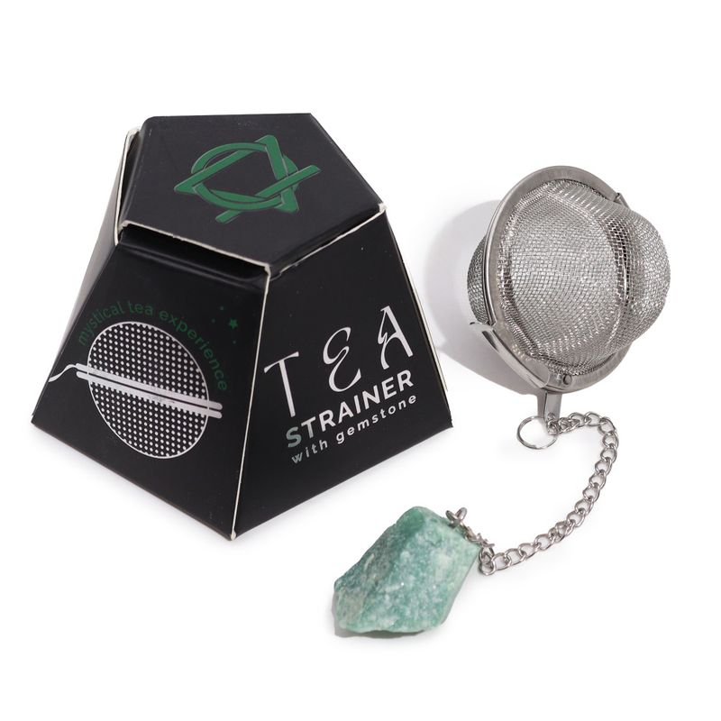 Green Aventurine Tea Strainer