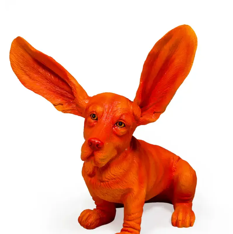 Atomic Orange Surprised Basset